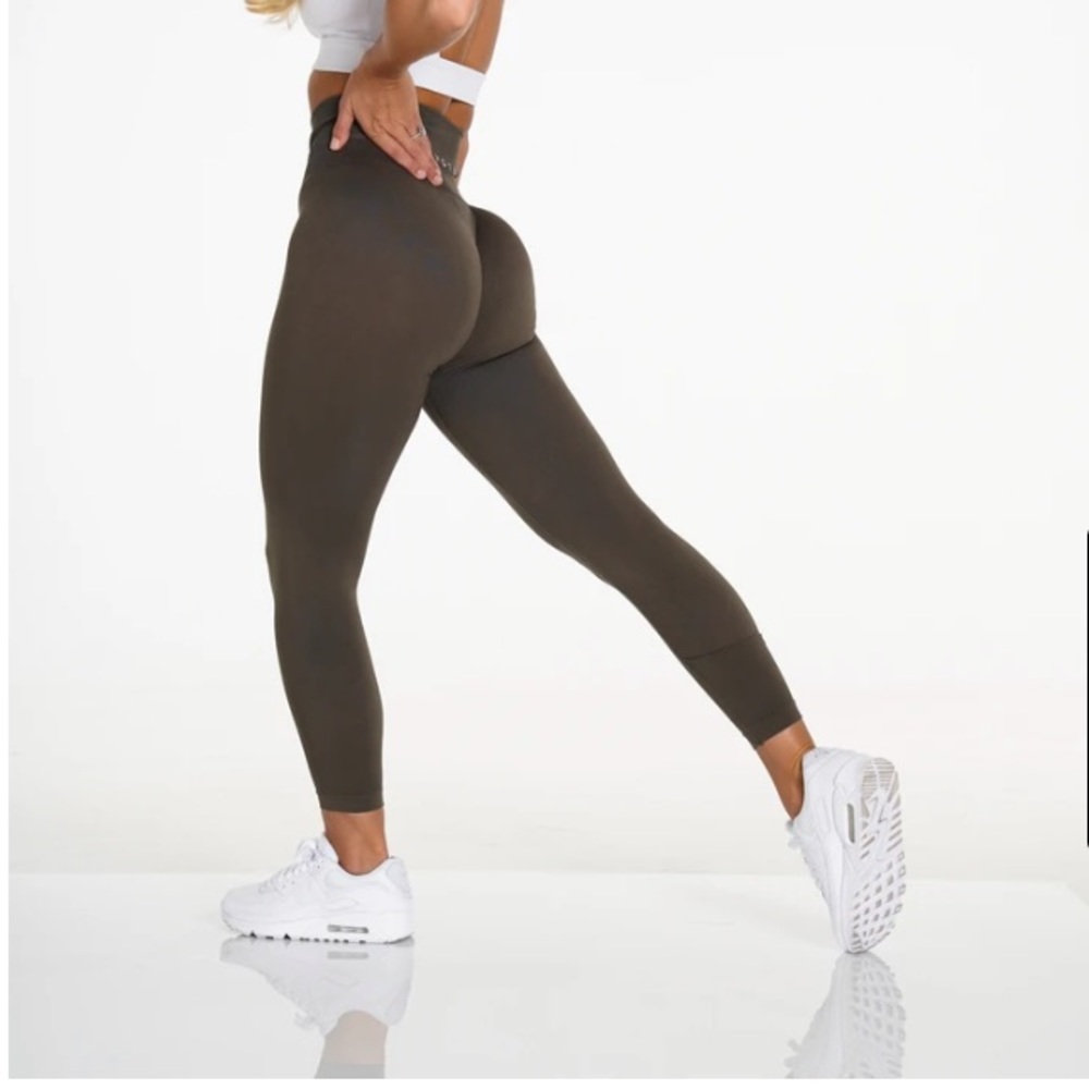 ISO olive solid seamless leggings